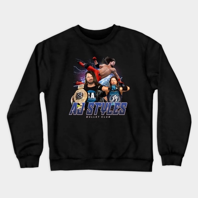 AJ STYLES Crewneck Sweatshirt by dawnttee